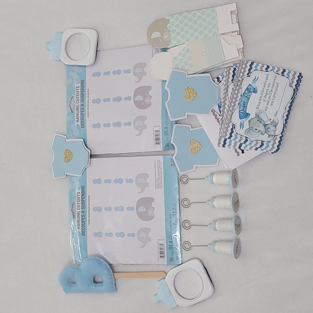 Baby Boy Baby Shower Decorations 🐘